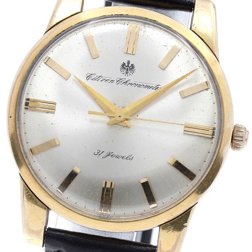Citizen Cr1507081 Chronometer Vintage Silver Dial Hand Winding Mens798547